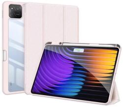 Dux Ducis Toby Trifold mappa tok légpárnás sarok közepesen ütésálló érintőceruza tartó átlátszó hátlap Xiaomi Pad 7 (11.2) / Pad 7 Pro (11.2) rózsaszín (RS168769)