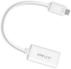 PNY Mini DisplayPort HDMI Átalakító Fehér 10cm QSP-MINIDP/HDMIV2 (QSP-MINIDP/HDMIV2)