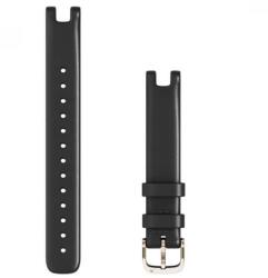 Garmin Lily óraszíj 14 mm fekete olasz bőr krémarany csat (010-13068-A1)