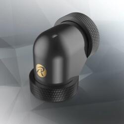 RAIJINTEK PELIAS BLACK D160906 10/16 90 fokos fekete csatlakozó 6 darabos (0R40B00235)