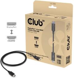 Club 3D DisplayPort 1.4 HDMI 2.0 Átalakító Fekete 2m CAC-1083 (CAC-1083)