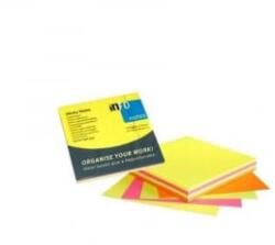Info Notes Jegyzettömb öntapadó, 75x75mm, 4x80lap, , brilliant mix, rózsaszín, sárga, zöld, narancssárga (5654-39) (5654-39)