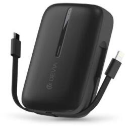 DEVIA Kintone Series Powerbank 10000mAh USB-C - Lightning kábel fekete (ST387562)