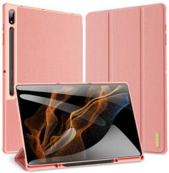 Dux Ducis Domo Trifold mappa tok S Pen tartóval Samsung Galaxy Tab S9 11.0 rózsaszín