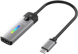 j5create USB 3.1 Type C HDMI 2.1 Átalakító Fekete-Szürke 1m JCA157-N (JCA157-N)
