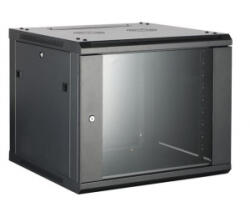 Hikvision 19' fali rackszekrény 6U 600x600x370mm fekete (DS-XS6606-S/B) (DS-XS6606-S/B)