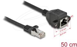 Delock UTP Hosszabbító Fekete 50cm 86999 (86999)