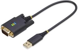 StarTech USB Soros Átalakító Fekete 30cm 1P1FFC-USB-SERIAL (1P1FFC-USB-SERIAL)