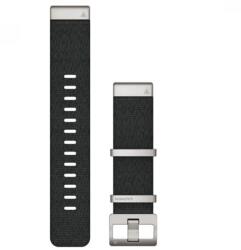 Garmin Marq óraszíj 22mm fekete nylon ezüst csat (Jacquard szövet) (QuickFit) (010-12738-21)