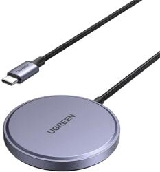 UGREEN W703 Vezeték nélküli MagSafe töltőpad 15W szürke (55206)