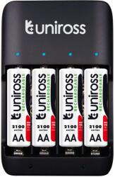 Uniross Compact töltő + 4xAA2100 ceruza akkumulátor (UCU009A)