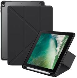 ZONE Minimalist Origami Smart Case Apple Pencil tartóval Apple iPad Mini (2021 / 2024) (8.3) fekete