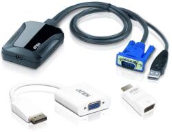 ATEN CV211CP-AT Laptop USB KVM Console Crash Cart Adapter IT Kit (CV211CP-AT)