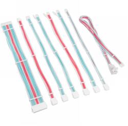 Kolink Core Pro fonott kábelhosszabbító kit 12V-2x6 Type 2 fehér-kék-pink (COREPRO-EK-12VT2-BBP)