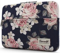 ZONE CanvasLife Sleeve Laptop táska rózsa minta 16" sötétkék (TS8449)