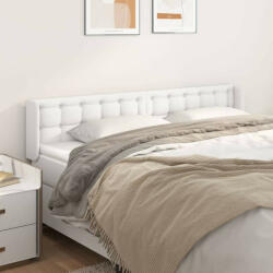 vidaXL fehér műbőr szárnyas fejtámla 183x16x78/88 cm (VD3118871)