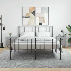 vidaXL 2 db szürke sonoma színű szerelt fa éjjeliszekrény 40x35x47, 5cm (VD827337)