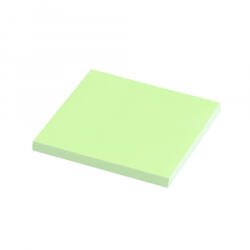 Evo Jegyzettömb, ragasztó nélkül tapadó, 75x75mm, 100lap, Static, neon zöld (EV6C20VE) (EV6C20VE)