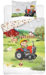 Prémium Quality Traktoros, farmos bambuszos ovis ágyneműhuzat - Prémium minőség (Det-4781_B)