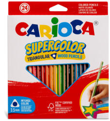 CARIOCA Supercolor háromszögletű színes ceruza 24 db-os (43441)