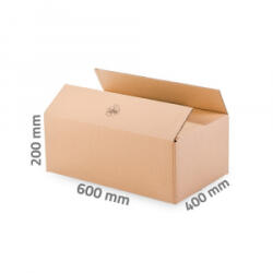  Karton doboz 600 x 400 x 200 mm 3 rétegű (WEB0095) - aqua