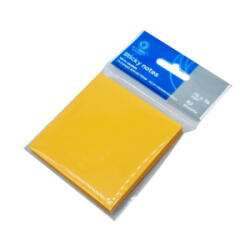 Bluering Jegyzettömb öntapadó, 76x76mm, 80lap, , neon narancs (JJ50304-3X3) (JJ50304-3X3)
