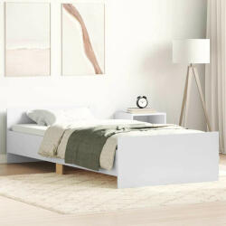 vidaXL fehér egyszemélyes szerelt fa ágykeret 75 x 190 cm Small Single (VD835946)