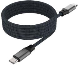 FIXED Magnetic Cable USB-C to USB-C - PD, 1, 2m, USB 2.0, 240W, szürke (FIXDBM-CC12-GR)
