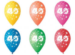  Léggömb, 26 cm, számos, 40 (PT11PR40) (PT11PR40)