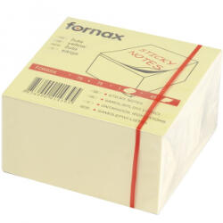 Fornax Jegyzettömb öntapadó, 75x75mm, 450lap, sárga (A-FOR0004) (A-FOR0004)