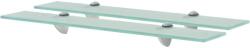  2 db lebegő üvegpolc 60 x 20 cm 8 mm (10336)