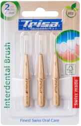 Trisa 3 db-os fogközi kefe készlet Trisa Natural Clean 686670 ISO 2, Bio, 0, 9 mm, rugalmas spirálfej nagyon puha szálakkal