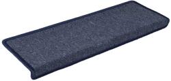 vidaXL 30 db szürke és kék lépcsőszőnyeg 65 x 21 x 4 cm 3365775 (3365775)
