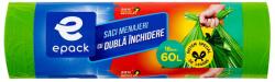 Epack Tisztítótasak dupla zárással Epack, 60 L, tekercs 18 db
