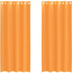 vidaXL 2 db narancssárga fátyolfüggönyök rojtokkal 140x245 cm 4102092 (4102092)