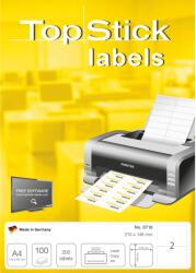 HERMA Öntapadó fehér címkék, Top Stick Labels, 2/A4, H8718 (H8718)