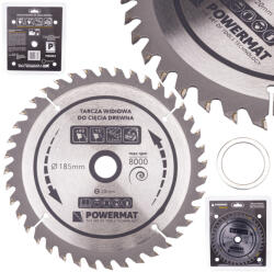 Powermat Fűrészkorong 185x20 40z TDD-185x20x40Z (PM0883) - homelux