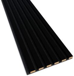 Lameo Panou riflaj decorativ/acustic Lameo Mini din MDF finisaj negru mat 30x275 cm (LAMEO_F113)