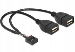 Delock 83292 Delock USB-kábel AFX2 2.0 2x tűfej, 20 cm (DELOCK)