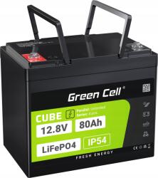 Green Cell CUBE LiFePO4 80Ah 12.8V 1024Wh lítium-vas-foszfát akkumulátor (LFPGC12V80AH) (LFPGC12V80AH)