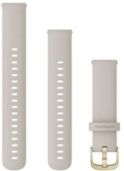 Garmin 18mm világos homok szilikon, világos arany csat (Quick Release) Venu 2S óraszíj (010-12932-0D) (010-12932-0D) (010-12932-0D)