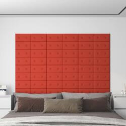 vidaXL 12 db piros műbőr fali panel 30 x 15 cm 0, 54 m2 (343969)