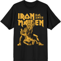 Iron Maiden Est. 1975 Claw Yellow Graphic Black L Ing (IMTEE194MB03)