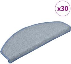 vidaXL 30 db világosszürke és kék lépcsőszőnyeg 65x24x4 cm (3365764)