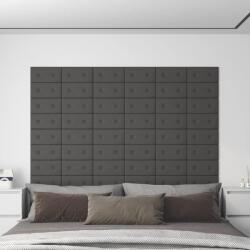 vidaXL 12 db szürke műbőr fali panel 30 x 15 cm 0, 54 m2 (343970)