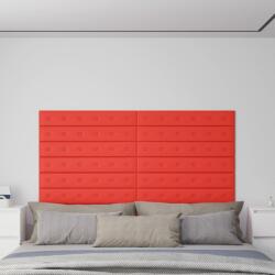 vidaXL 12 db piros műbőr fali panel 90 x 15 cm 1, 62 m2 (343997)