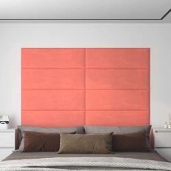 vidaXL 12 db rózsaszín bársony fali panel 90 x 30 cm 3, 24 m2 (343922)