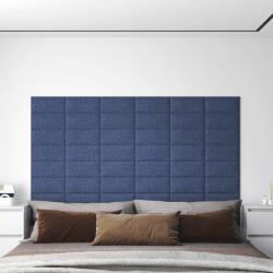 vidaXL 12 db kék szövet fali panel 30 x 15 cm 0, 54 m2 (343770)
