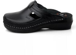Batz Saboti dama, Batz, Flower-Negru, casual, piele naturala, ortopedici, cu platforma, negru (Marime: 36)