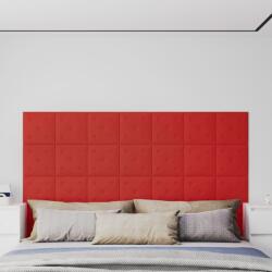vidaXL 12 db bordó műbőr fali panel 30 x 30 cm 1, 08 m2 (343979)